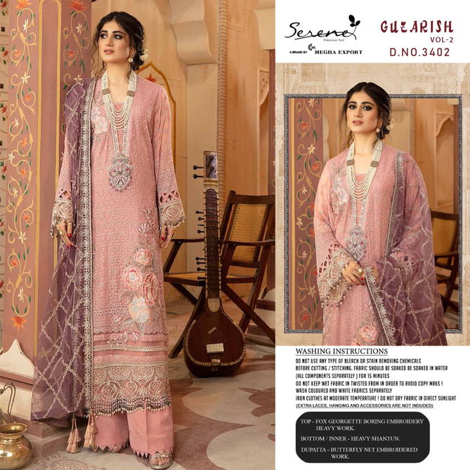 Serene Guzarish 2 Georgette Heavy Festive Wear Pakistani Salwar Kameez collection